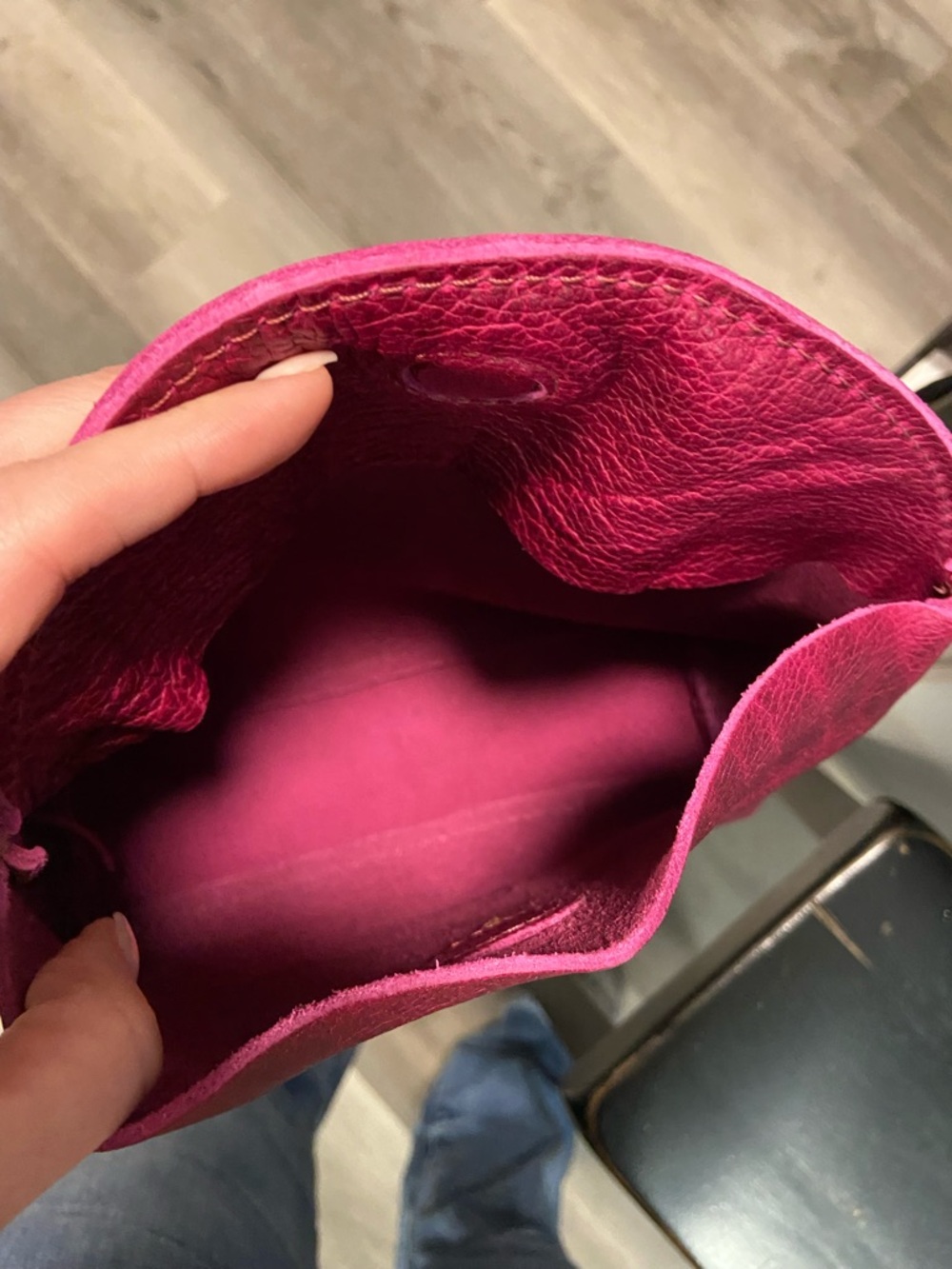 Portland Leather Orchid Snappy Flappy Leather Pouch - Picture 7 of 10